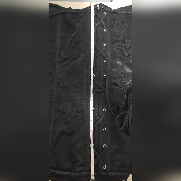 Daisy Corsets Lavish Black Lace Front Zipper Size 6X NWT - Picture 7 of 13